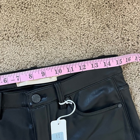 Soft Surroundings Faux Leather High Rise Skinny Pants Black‎ Size 8 - Picture 4 of 11
